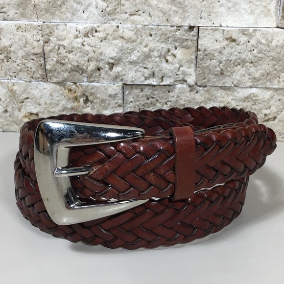 The Limited Belt S M Leather Braided Brown - Picture 4 of 7